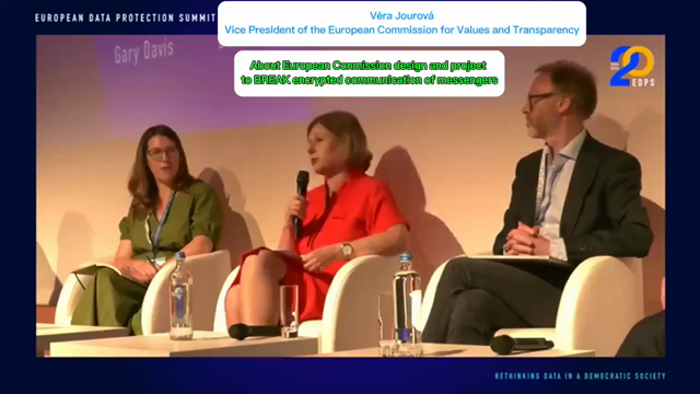 Lukasz Olejnik So Here S EU Commission S VP Vera Jourova Speakin