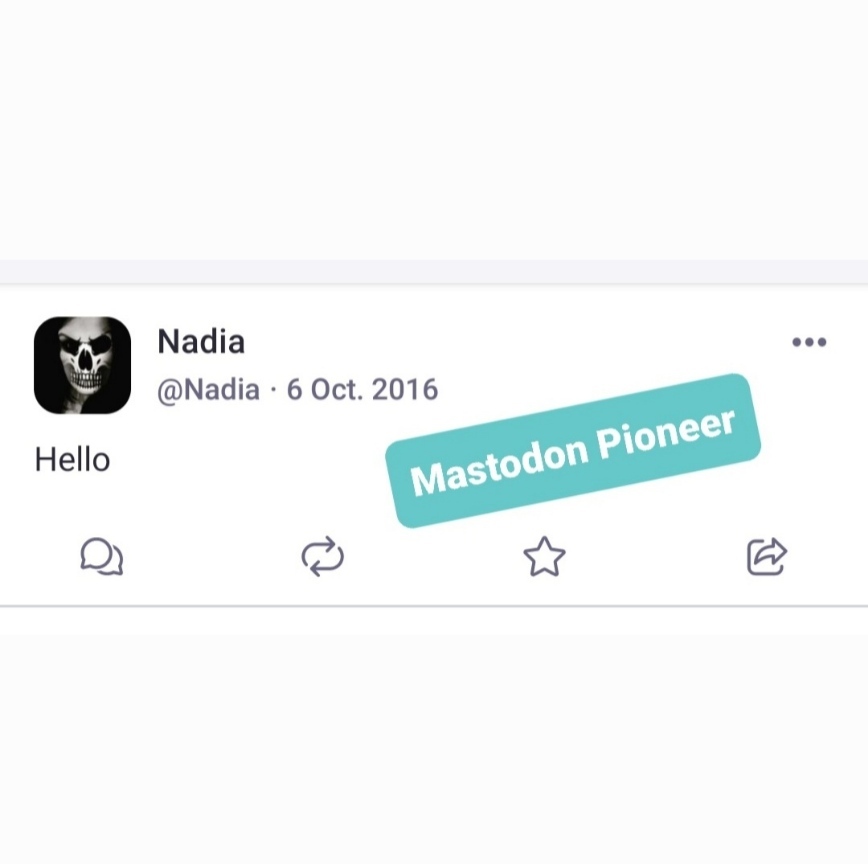 Mastodon banner for @Nadia