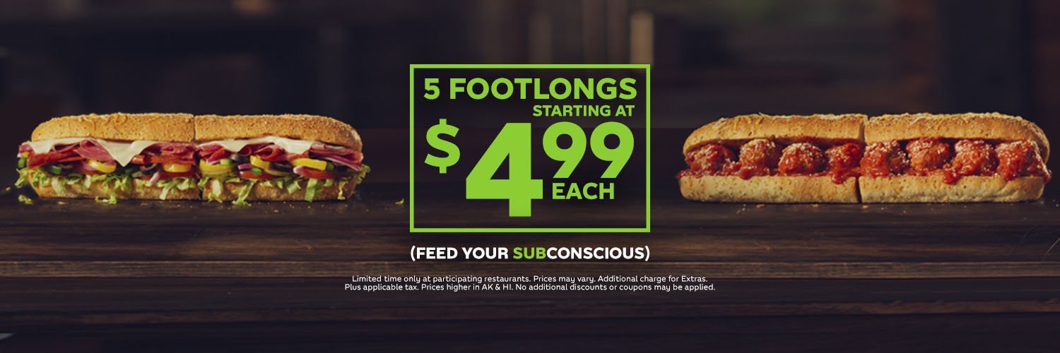 Mastodon banner for @Subway