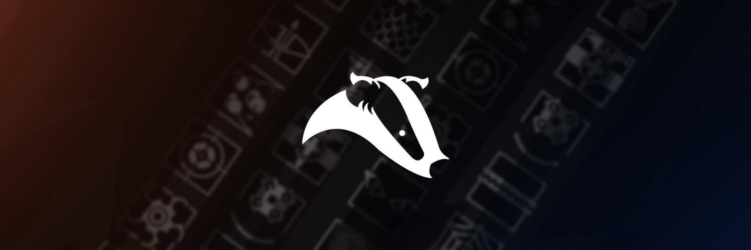 Mastodon banner for @badgered