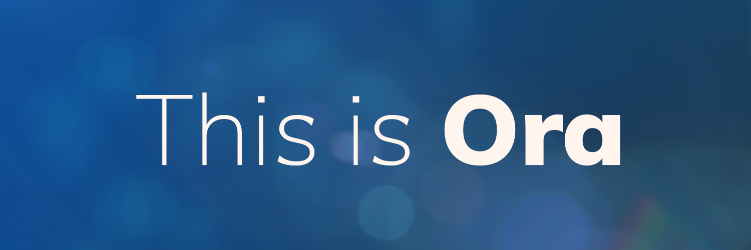 Mastodon banner for @ora