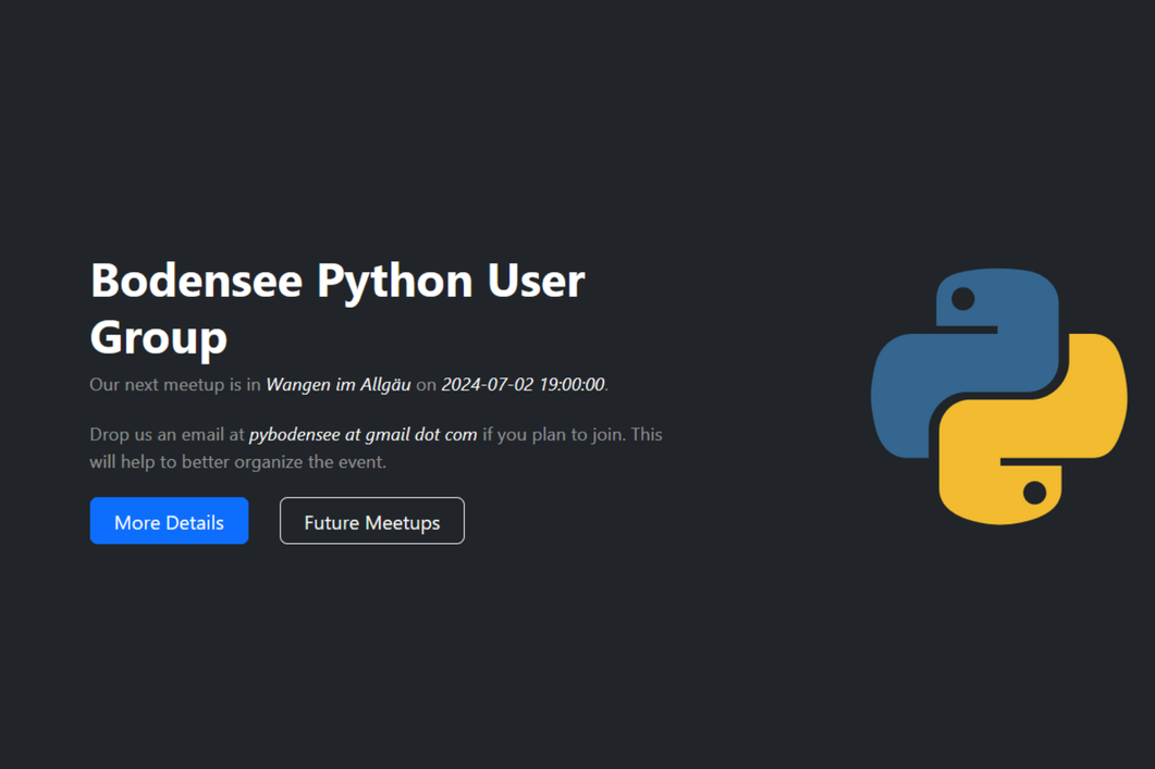 Python User Group in Bodensee (@pybodensee@mastodon.social) - Mastodon