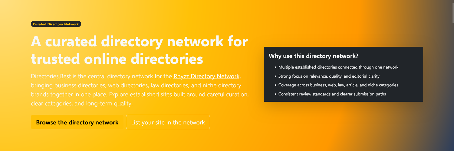 Mastodon banner for @directories