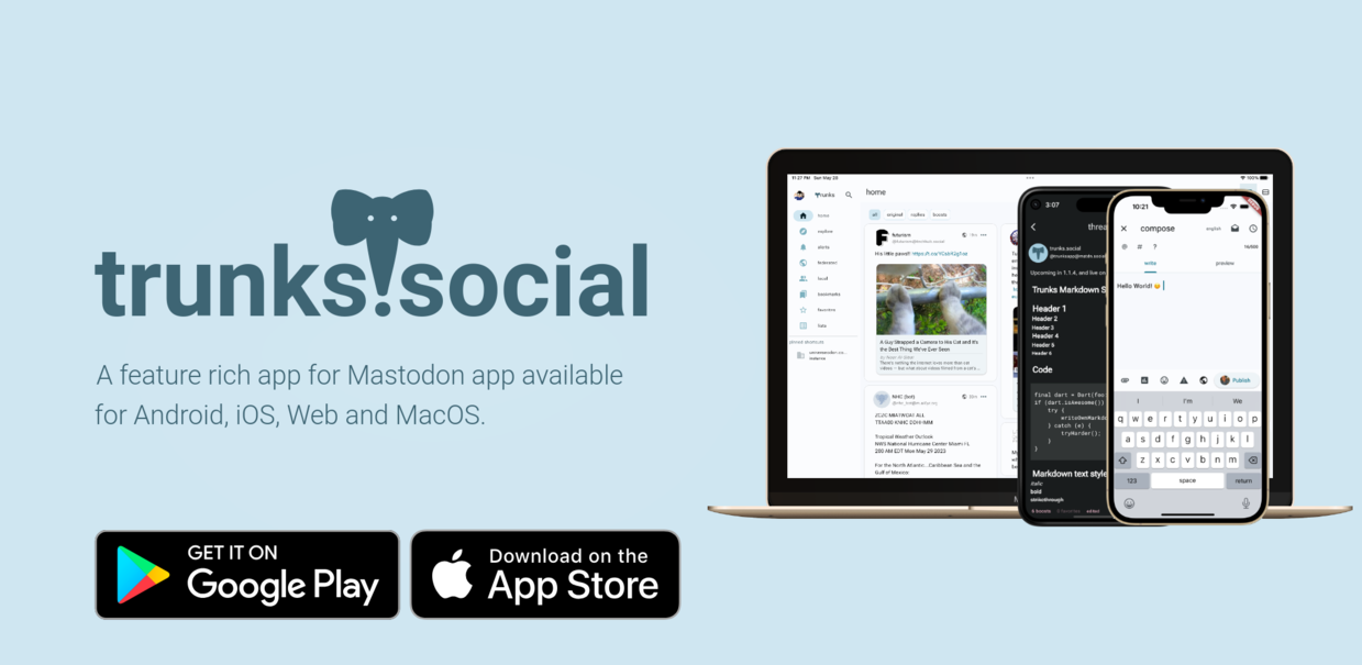 trunksapp's profile header