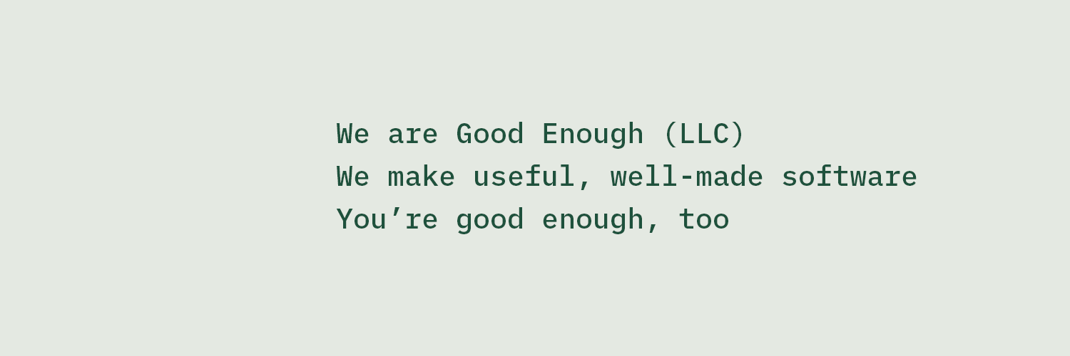 goodenoughllc's profile header