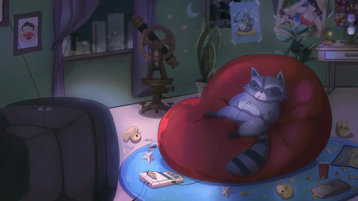 raccoon's profile header