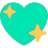 teal_sparkling_heart