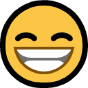 grinning