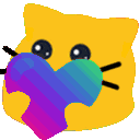 A_BlobCat_RainbowHeart
