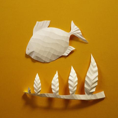 poisson de papier