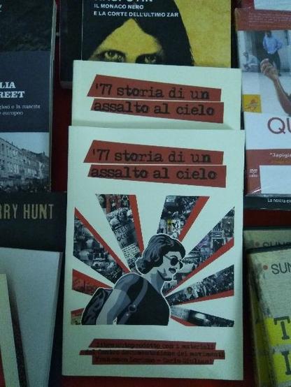 libri cd e dvd alla libreria della festa di radio onda d'urto