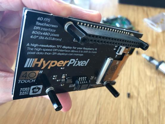Underside of a 4.0” HyperPixel touch screen