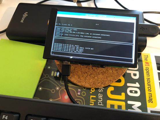 Kappa-core-based simple chat running in the terminal on the Raspberry Pi