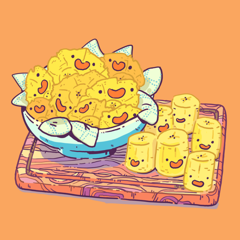 Some patacones in a bowl