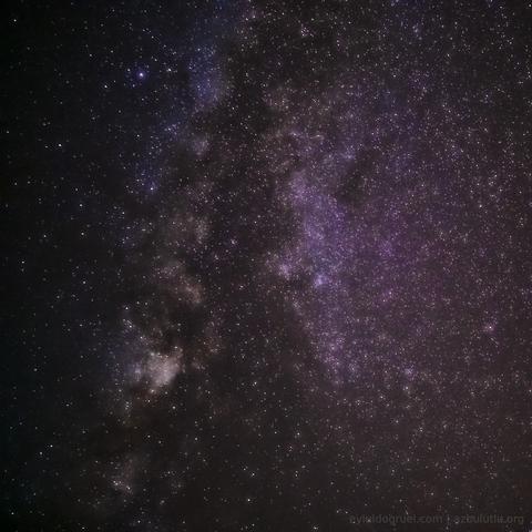 arm of Milkyway and stars. Eylul Dogruel cc by-SA