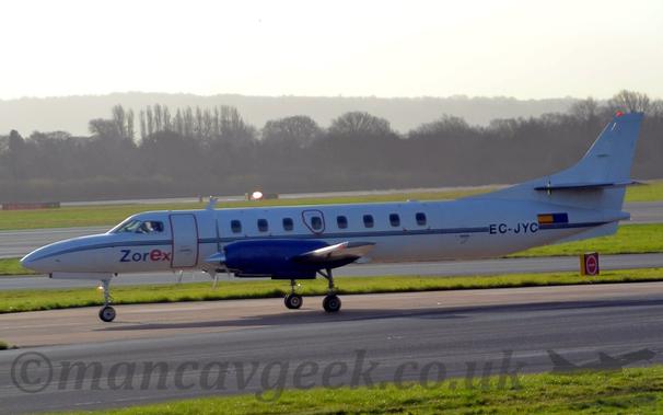 Zorex SA226 aty Manchester Airport, 2014