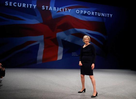 The Theresa May power pose