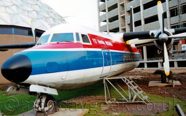 Fokker F27 outside the Aviodome museum at Amsterdam Schipol, 1992