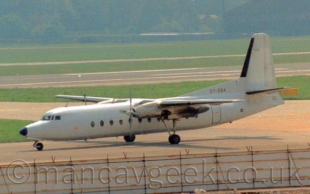New Air FH227 at Manchester Airport, 1996-1998.