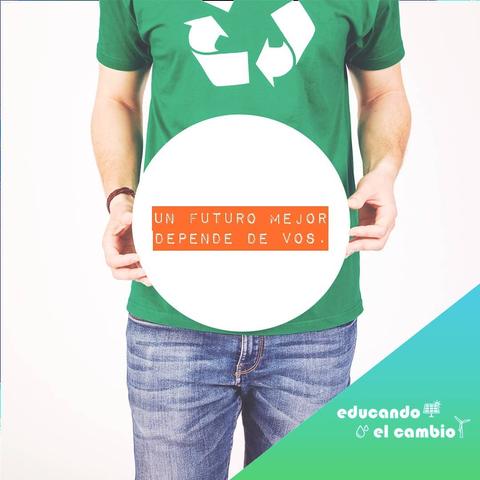 Todos podemos aportar con un granito de arena para el cuidado del 🌎. Eso replicado por millones hace la diferencia....