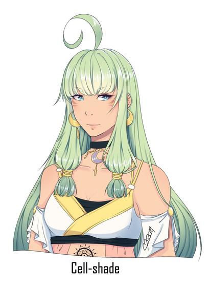 Shirayuki in cellshading style