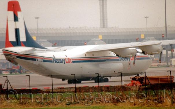 Heavylift SC5 at Manchester Airport, 1990s.