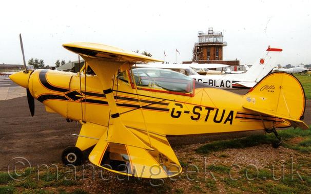 Pitts S2A at Barton Airport, 1990s.