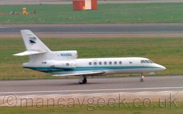 Dasault Falcon 50 at Heathrow Airport, 1997.