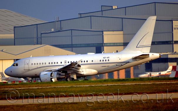 Alpha Star A318 at Manchester Airport, 2015.