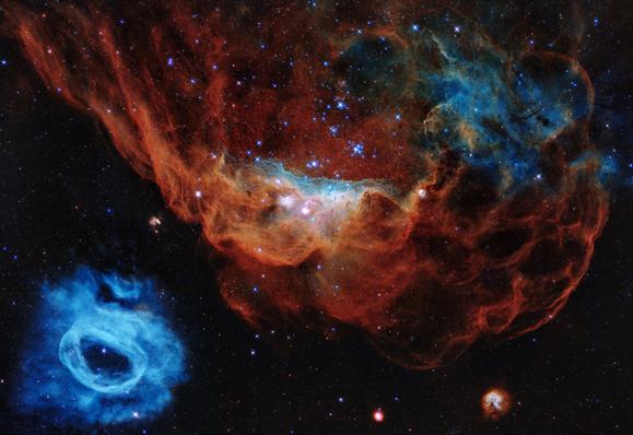 Cosmic Reef image from the Hubble Telescope