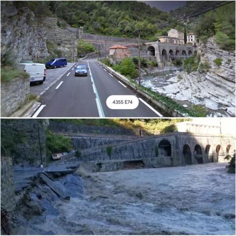 Destructions - vallée de la Roya - tempête Alex 2/10/20