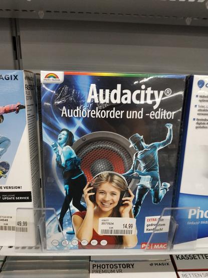A packaged version of Audacity for 14,99€