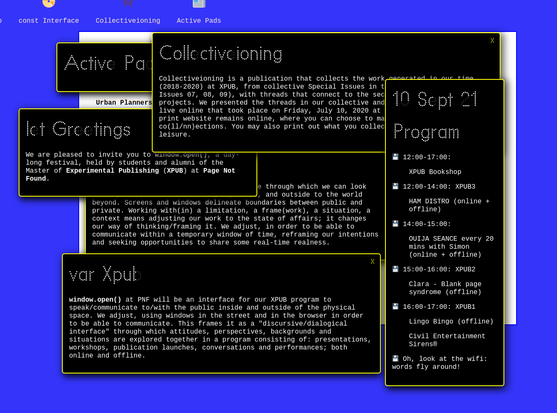 An another screenshot. Same as before but this time the windows have been moved around differently.