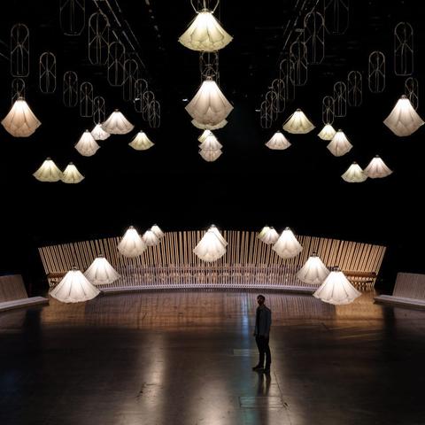 Studio Drift and Sou Fujimoto installation for Superblue