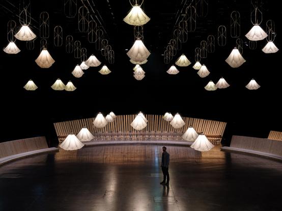 Studio Drift and Sou Fujimoto installation for Superblue