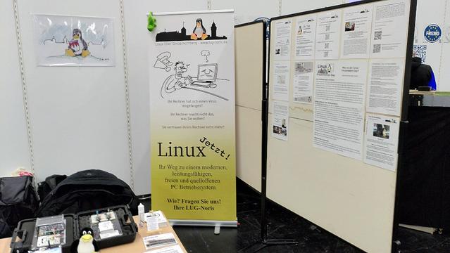 Unser Roll-Up, welches von fast jedem, der an unserem Stand vorbeigelaufen ist gesehen und gelesen wurde.