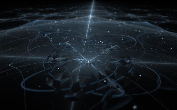 fractal with black background