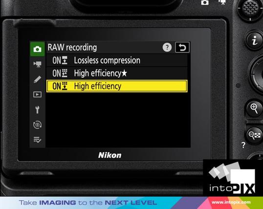 ticoraw high efficiency codec in nikon z9 menu