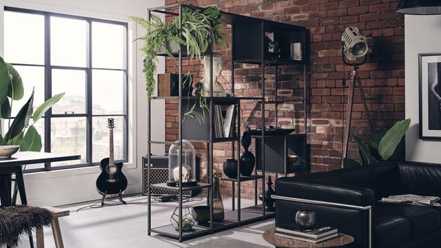 Shelved Modular Furniture used as a room separator