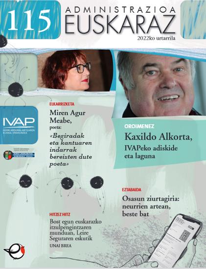 Administrazioa Euskaraz aldizkariaren azala