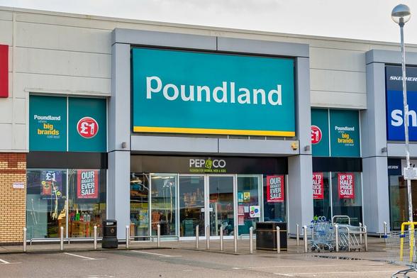 A photo of a Poundland store