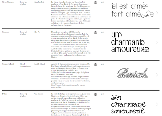 Screencapture du site