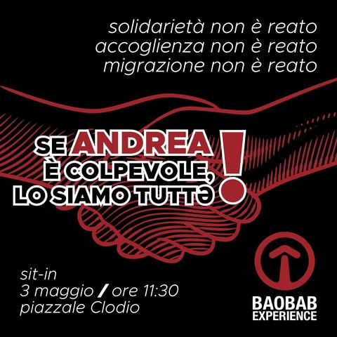 La solidarietà non è reato. Presidio a Roma 3 maggio ore 11.30