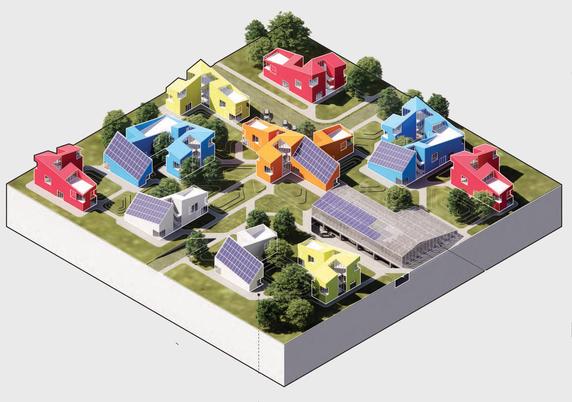 A digital model of a student project from Pratt Institute