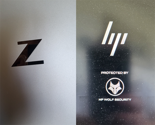 HP ZBook: Links das ursprüngliche Symbol, rechts das neue Symbol hp