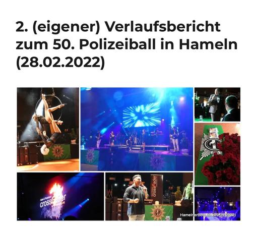 Homepagebilder vom PolizeiballHameln 2022