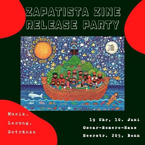 Sharepic für Vorstellung des Zapatista Zines über die Reise für das Leben am 10. Juni in Bonn