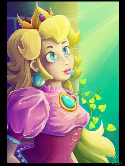 Princess peach art, made in 2022
