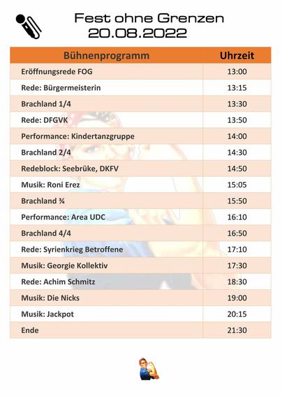 Das Programm ab 13 Uhr