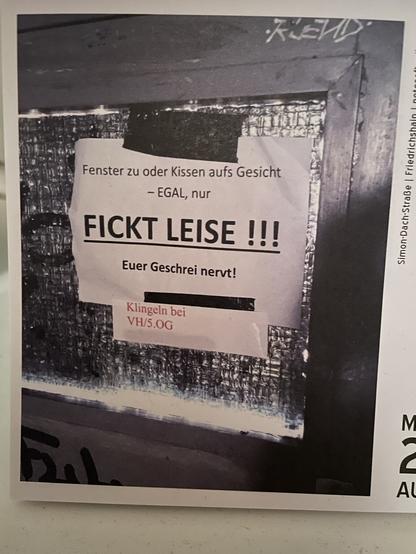 „notes of berlin“ Tageskalenderblatt von neulich